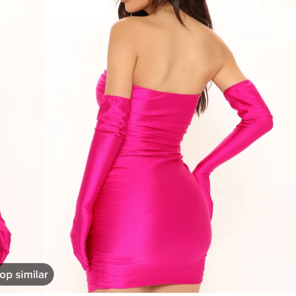 Pink Mini Dress Set